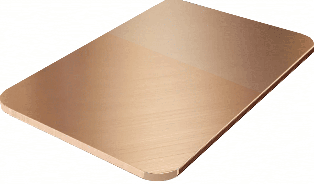 Mosiądz blacha 2 mm z powłoką błyszczącą przeciwko patynowaniu