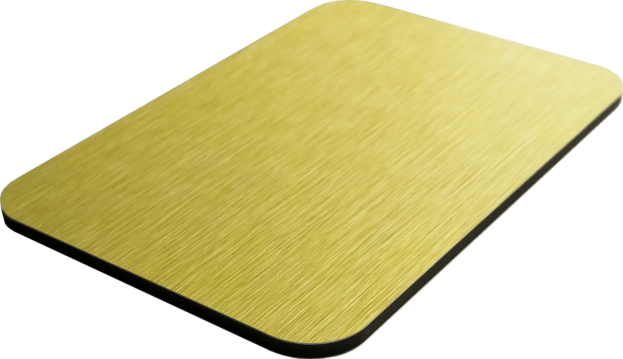 Złoto szczotkowane Alukompozyt